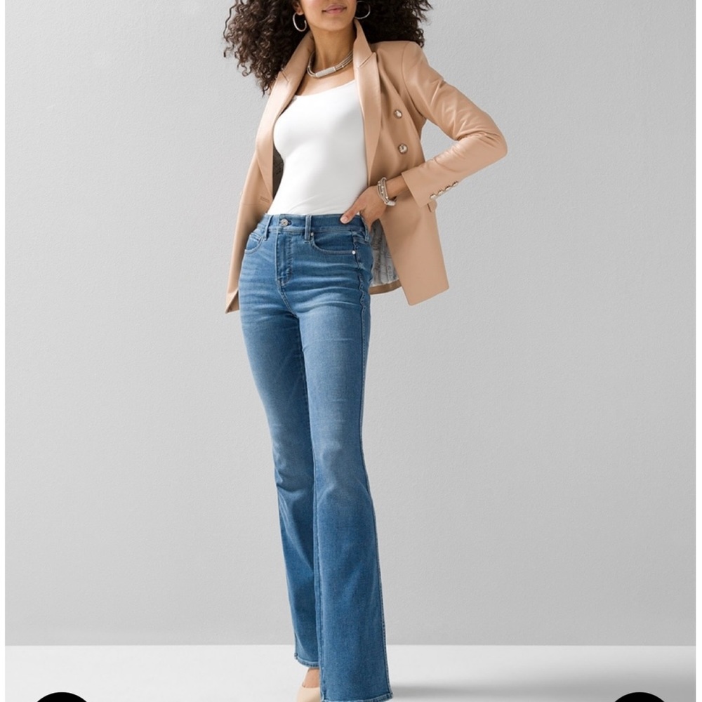 White House Black Market size 4 The Everyday Soft high rise skinny flare jean